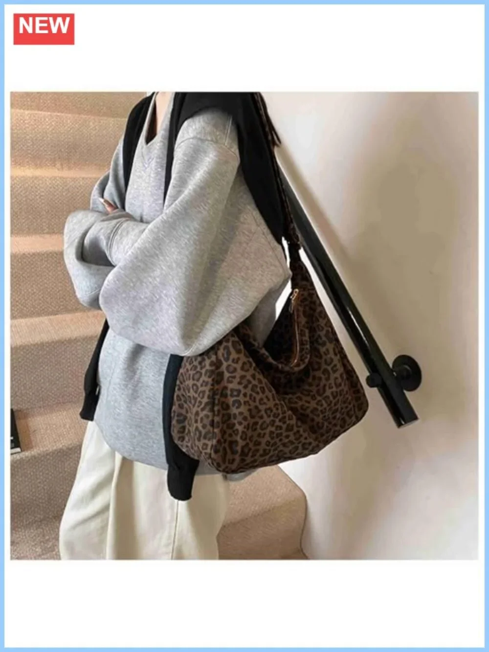 N/A trendy leopard